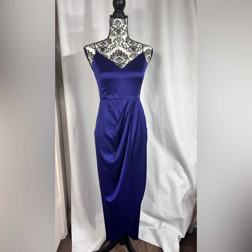 Express Royal Blue Midi Dress